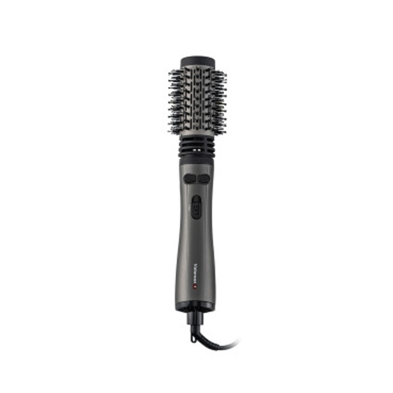 سشوار برس‌دار چرخشی 1200 وات والوروس مدل VL-507، موتور AC، وزن 950 گرم، المنت سرامیک، دارای سری برس‌دار گرد باریک، سری برس‌دار گرد پهن با ویژگی فرکنندگی، صاف‌کنندگی، حجم‌دهندگی، با قابلیت تنظیم دما