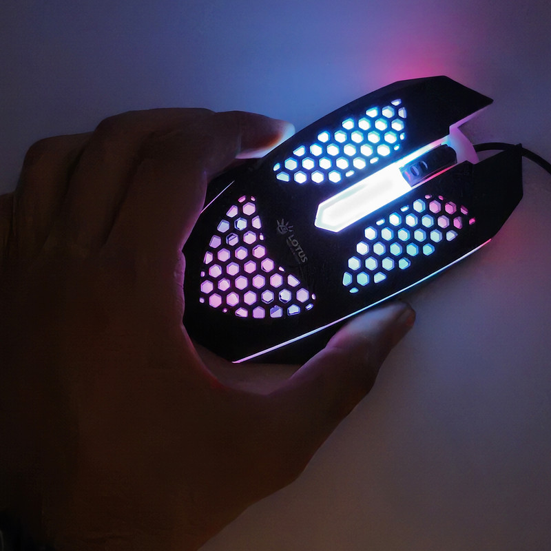 ماوس مخصوص بازی لوتوس مدل RGB-6W کد 2024