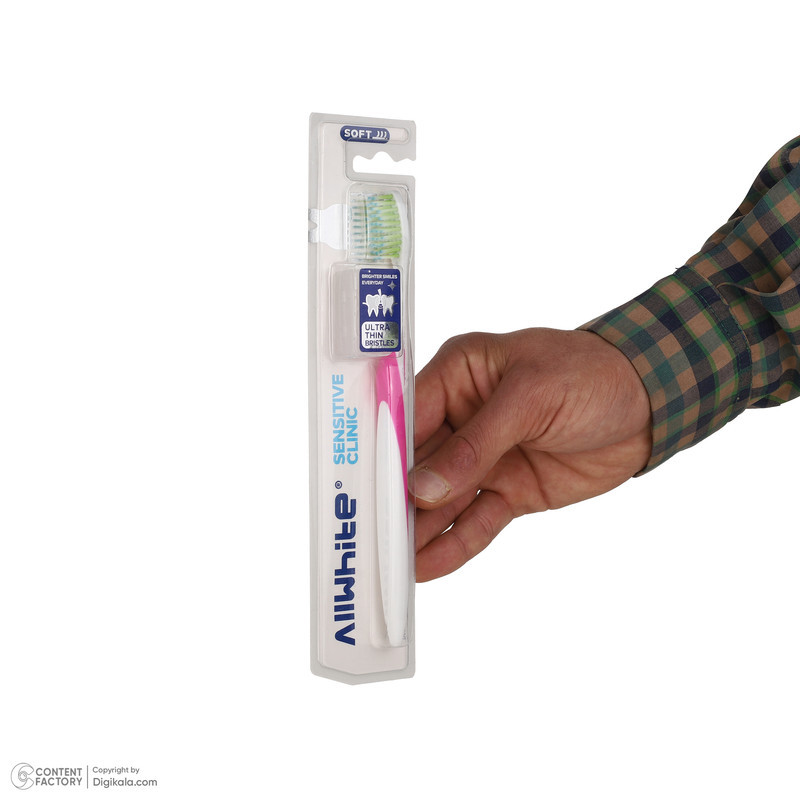 مسواک آل وایت مدل Sensitive Clinic با برس نرم