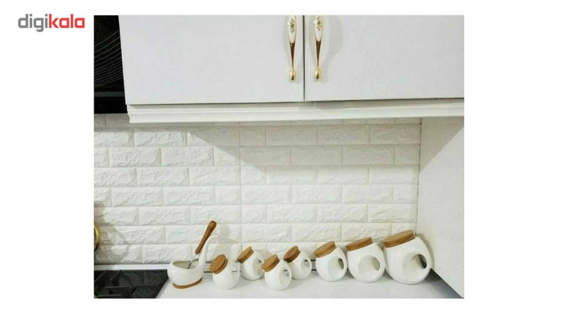 دیوارپوش فومی طرح آجر سفید کد FB اندازه 71x77