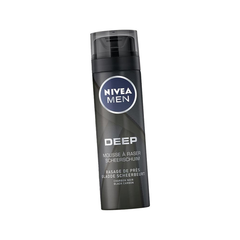 فوم اصلاح نیوآ مدل Deep Black Carbon  کد 2233 حجم  200 میلی لیتر