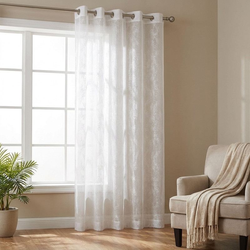 پرده تیکو دکو مدل تور راشل طرحدار سایز 280 × 300 سانتی‌متر