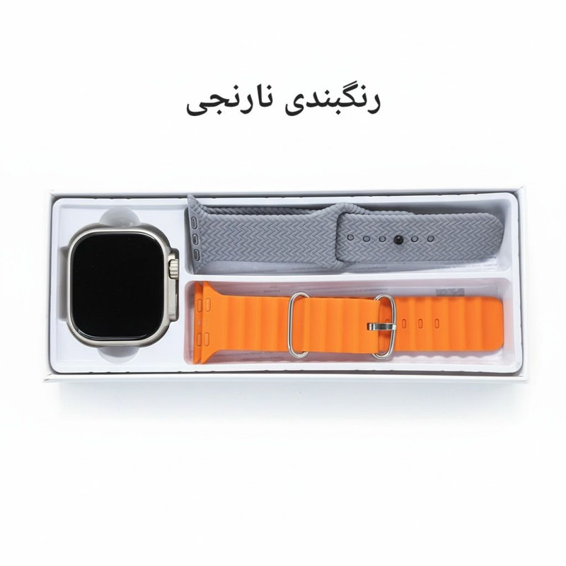 ساعت هوشمند 49 میلی متری مفیت پلاس مدل ME07 با 2 بند سیلیکونی