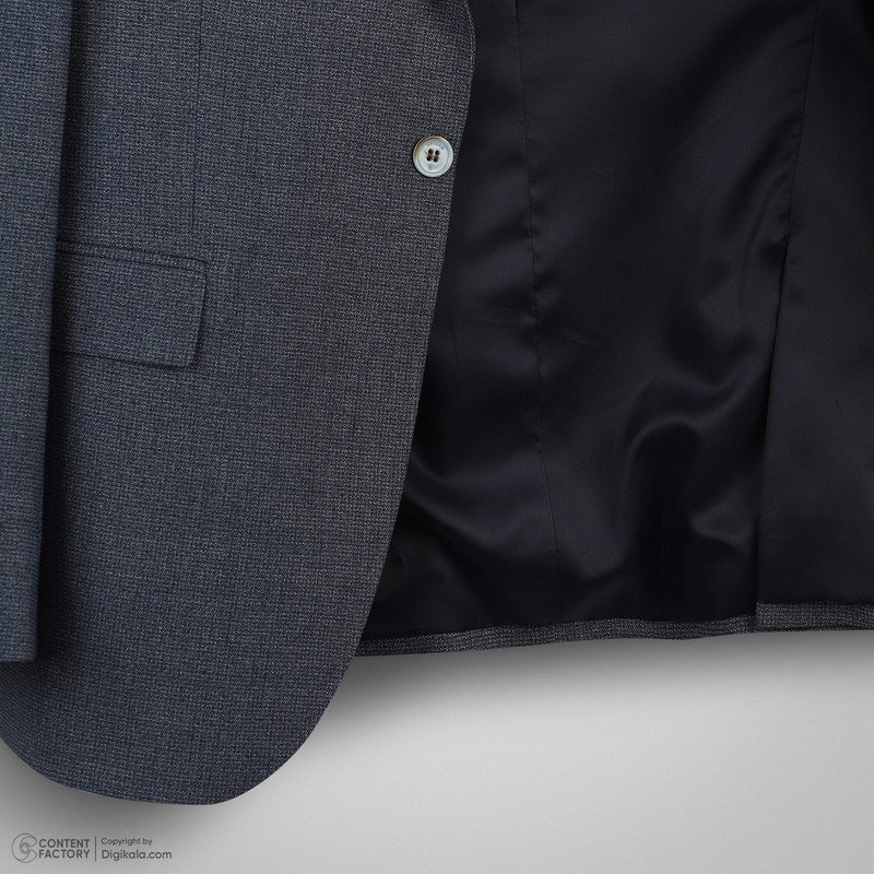 ست کت و شلوار و جلیقه مردانه آریوان مدل افکت دار کد SS77