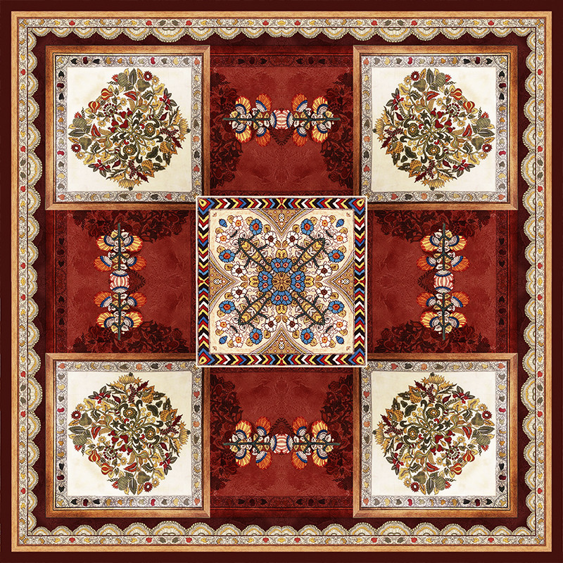رومیزی مدل مخمل RM0066 سایز 95x95 سانتی‌متر