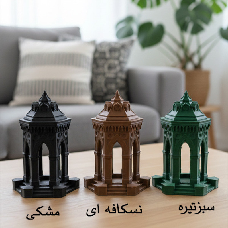 شمعدان مدل برج کلیسا مناسب برای شمع وارمر