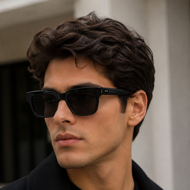 عینک آفتابی پلاریزه و UV400 ویفرر(Wayfarer) مردانه ریزالت مدل RE009C4