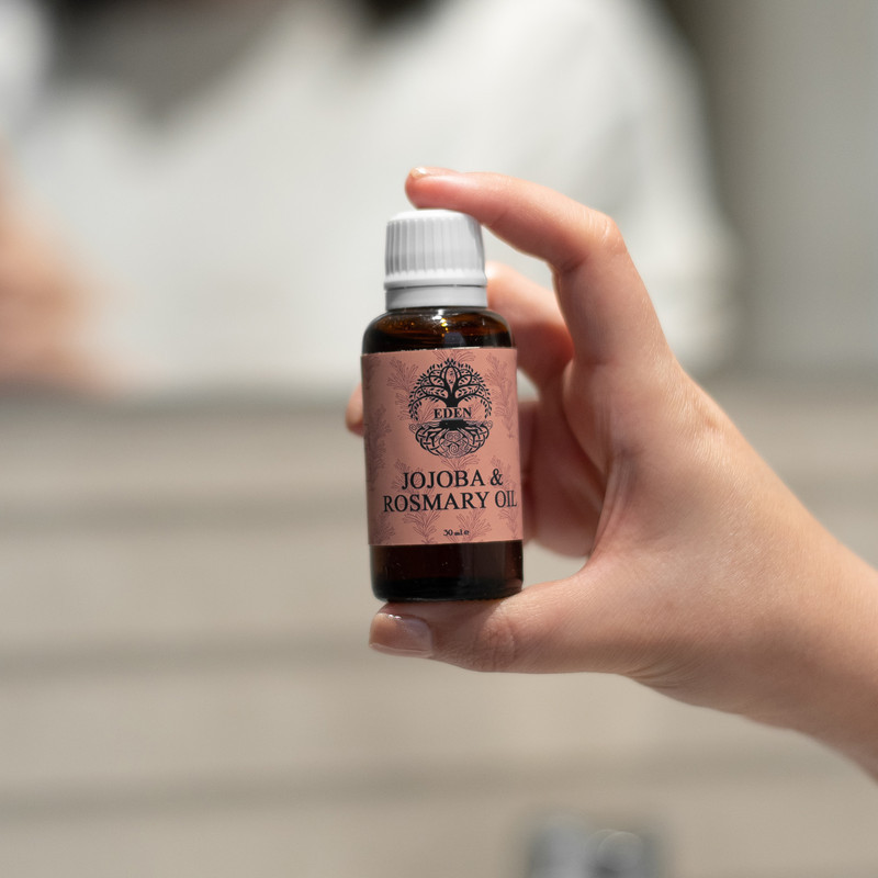 روغن تقویت کننده مو رزماری و جوجوبا ایدن ریپاریا مدل rosemary حجم 30 میلی لیتر