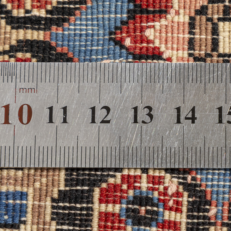 فرش دستبافت نیم متری طرح بیجار  کد 45P534 زمینه کرم