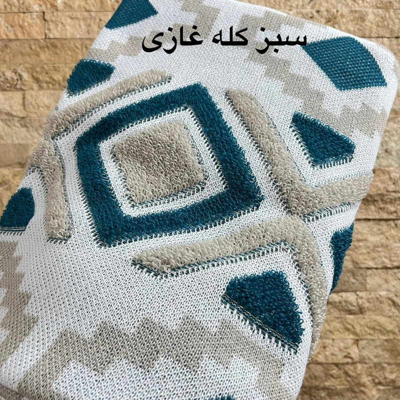 شال مبل مدل پانچدوزی سایز 190×150 سانتیمتر