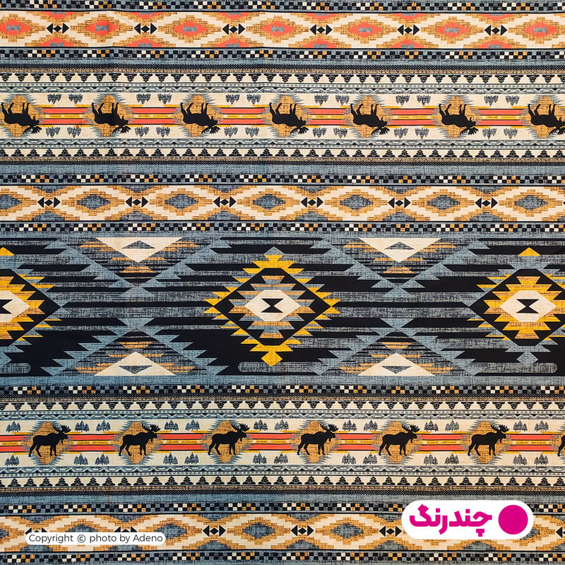 روکش لحاف مایکروفایبر آدنو مدل قشقایی کد CH156 دو نفره سایز 240x220 سانتی‌متر