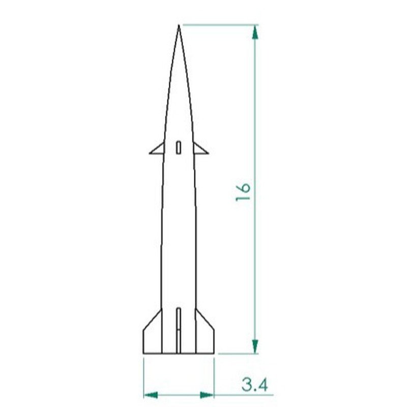 ماکت موشک مدل فتاح کد 01