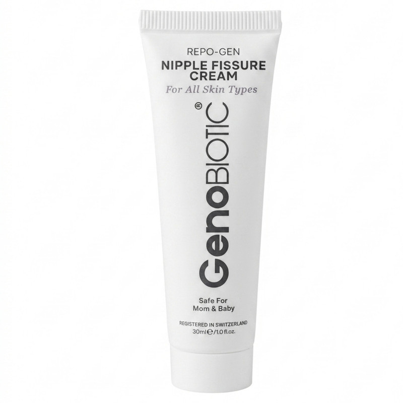 کرم رفع شقاق سینه ژنوبایوتیک مدل REPO-GEN مناسب برای انواع پوست حجم 30 میلی لیتر