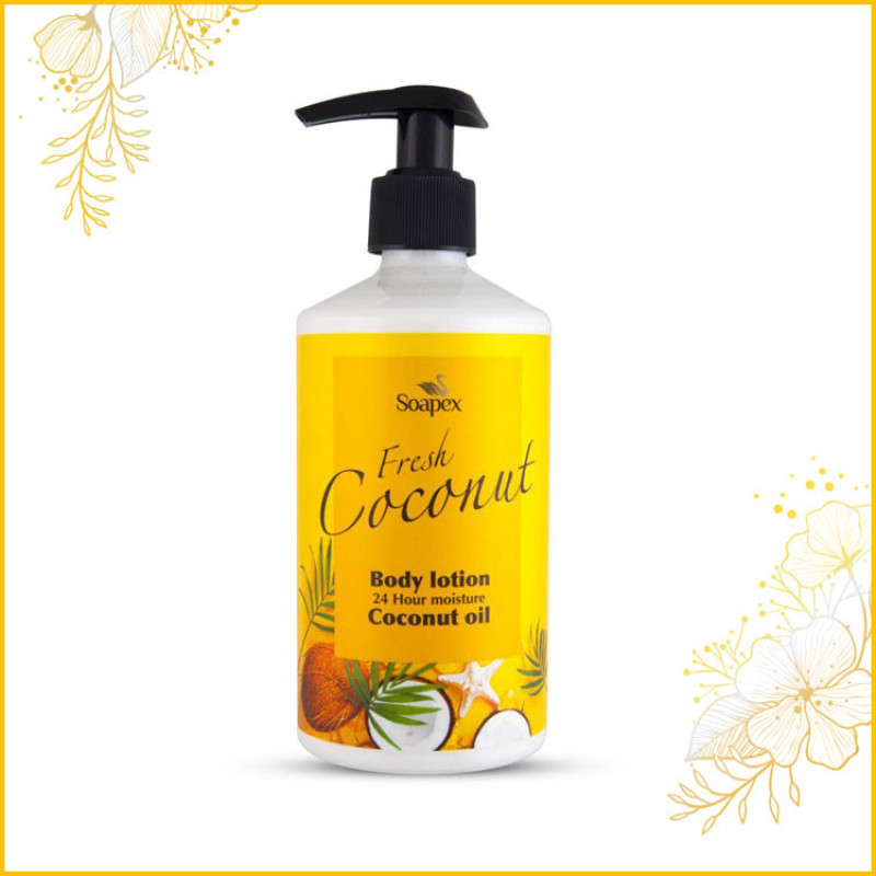 لوسیون بدن سوپکس مدل Coconut oil و Aloe vera حجم 350 میلی لیتر