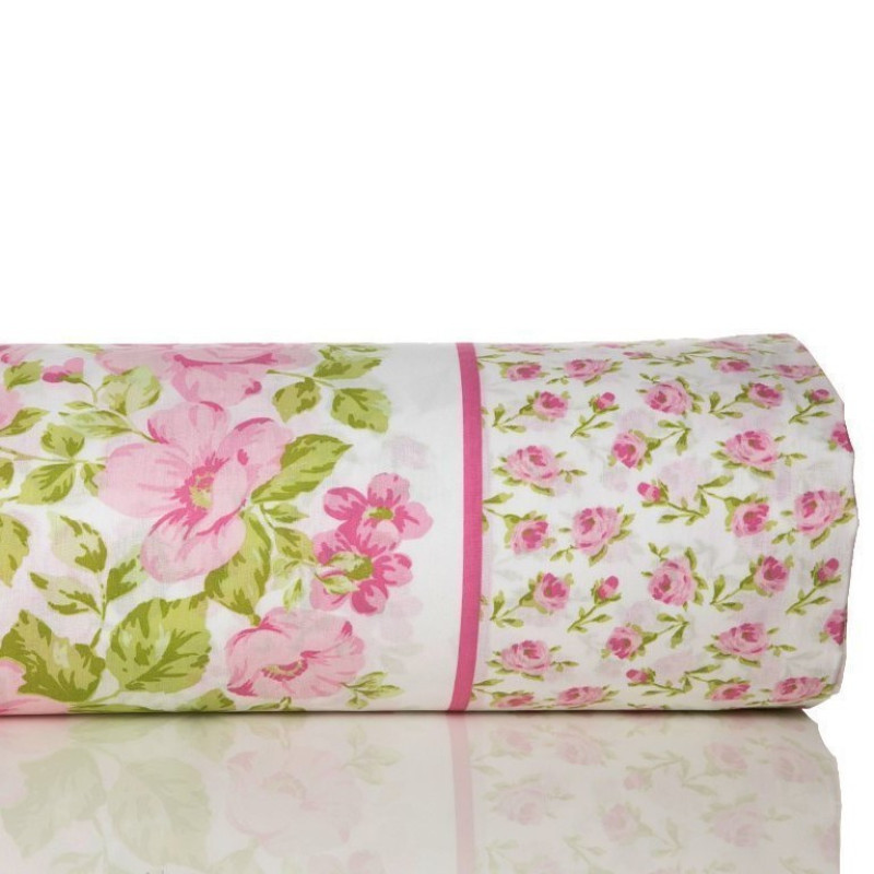 روکش لحاف پنبه انگلیش هوم مدل Rose Rain دو نفره سایز 260x220 سانتی‌متر