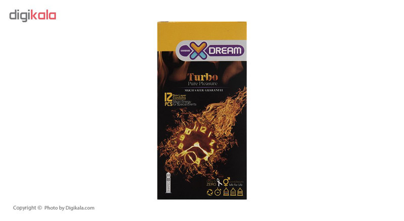 کاندوم ایکس دریم مدل Turbo بسته 12 عددی
