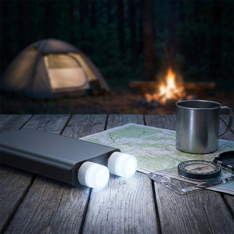 چراغ قوه مدل USB LED LIGHT بسته دوعددی