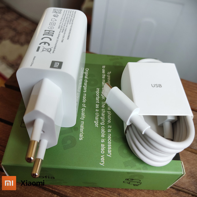 شارژر دیواری شیائومی مدل NOTE 10 PRO (33واتی) به همراه کابل تبدیل USB-C