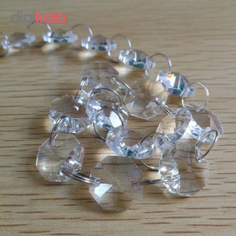 حلقه گیره کریستال لوستر کد 10014 بسته 1500 عددی