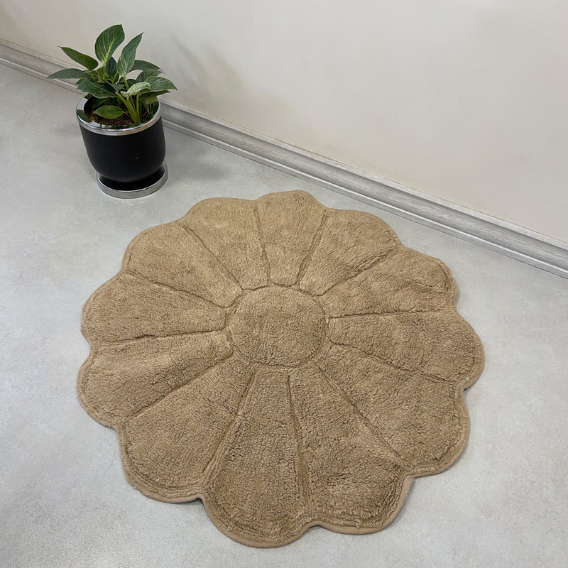 پادری طرح گل گرد سایز 90×90 سانتی متر