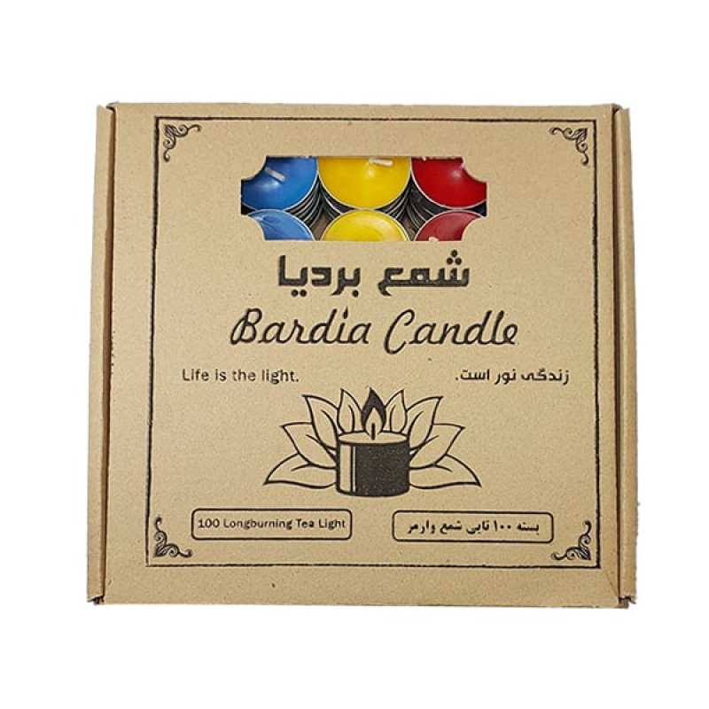 شمع وارمر بردیا مدل Tea Light بسته 100 عددی
