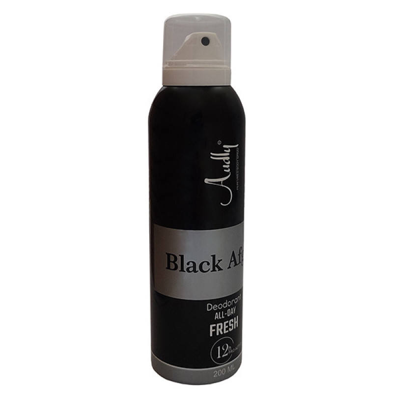 اسپری دئودورانت مردانه آدلی مدل Black Afghan  حجم 200 میلی‌لیتر
