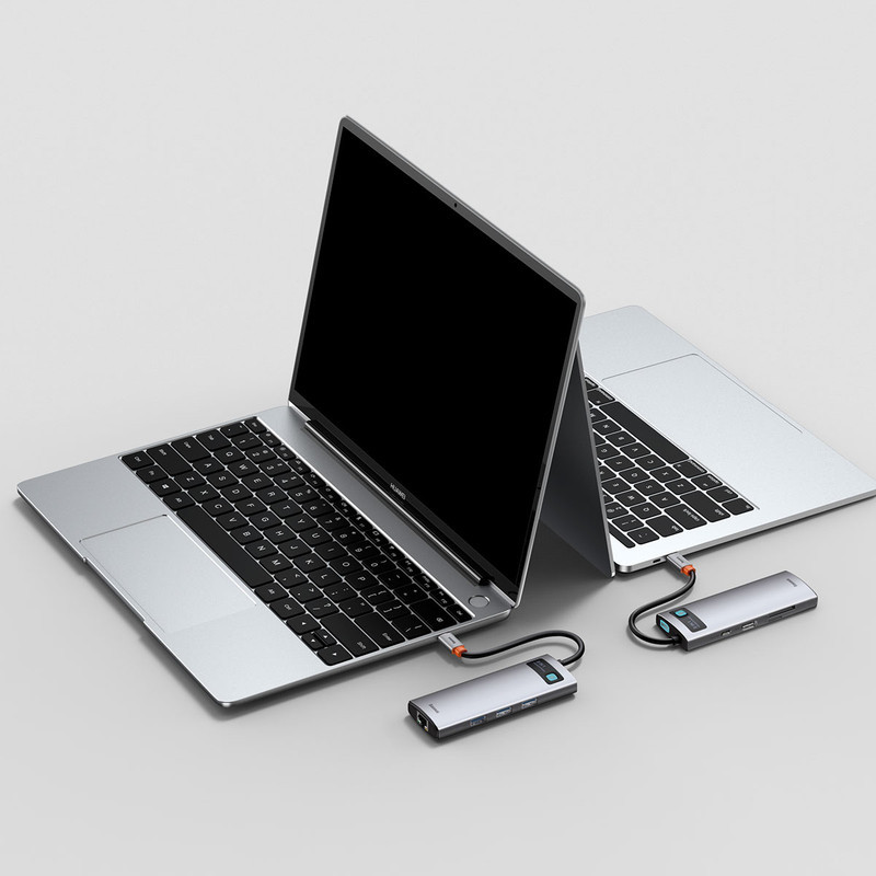 هاب 8 پورت USB-C باسئوس مدل CAHUB-CV0G