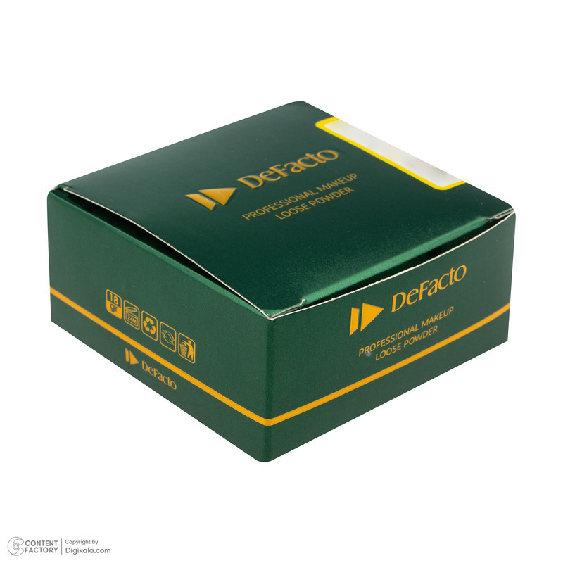 پودر تثبیت‌کننده آرایش صورت دیفکتو مدل F03 وزن 18 گرم