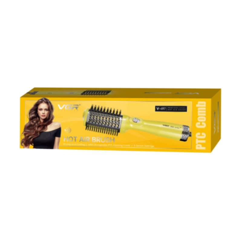 سشوار برس دار حالت دهنده 1200 وات وی جی ار مدل V-497