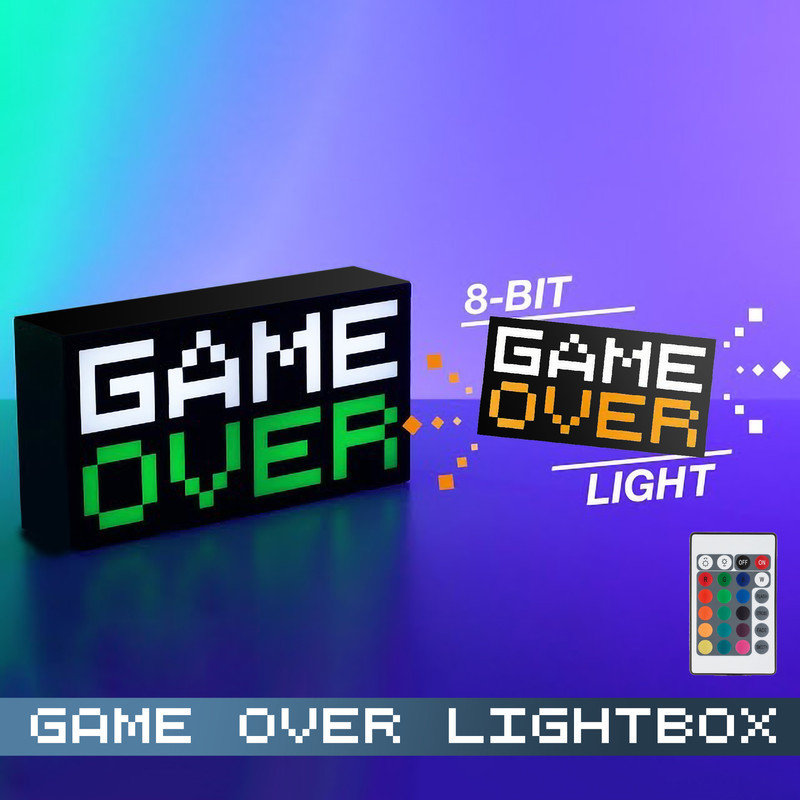 چراغ رومیزی مدل گیمینگ 8 بیت طرح GAME OVER