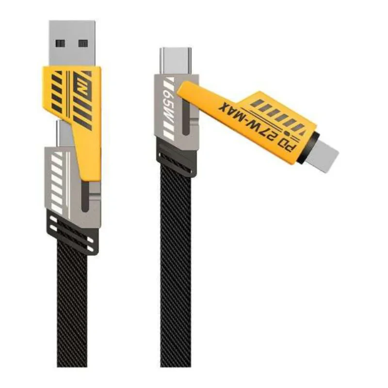 کابل تبدیل USBUSB-C به لایتنینگUSB-C اچ تی ام مدل 4in1 طول 1.2 متر