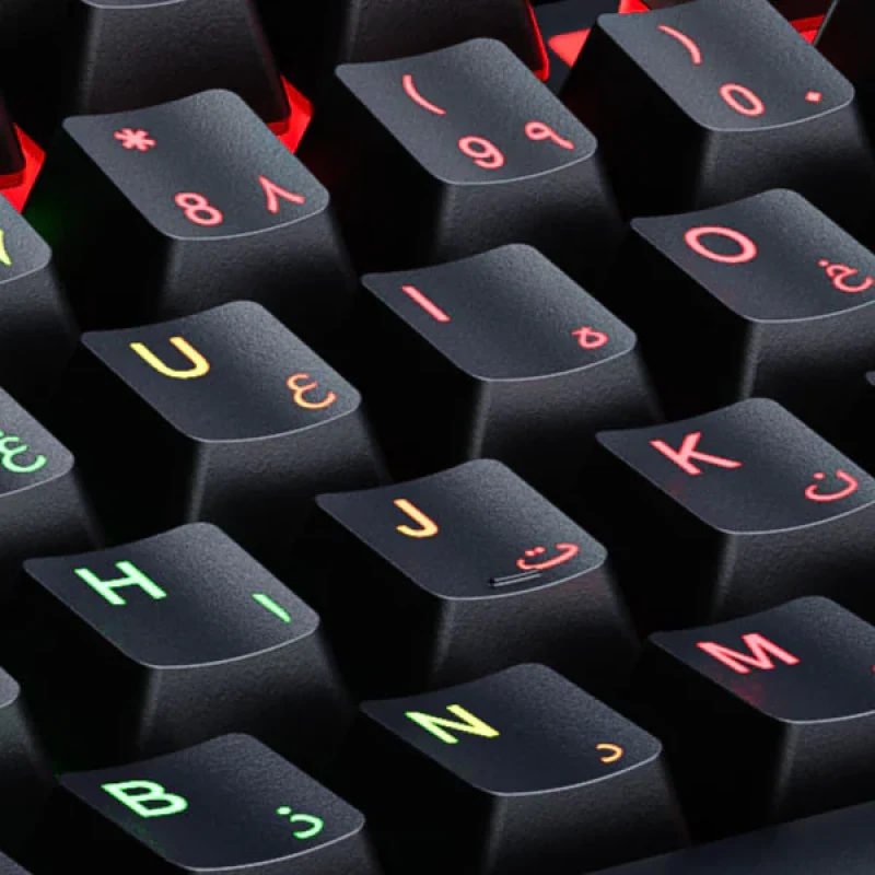 کیبورد گیمینگ ایلون مدل GK101 سوئیچ ممبران، Full-Size، نورپردازی RGB
