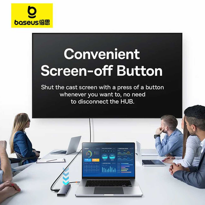هاب 7 پورت USB-C باسئوس مدل BS-OH112