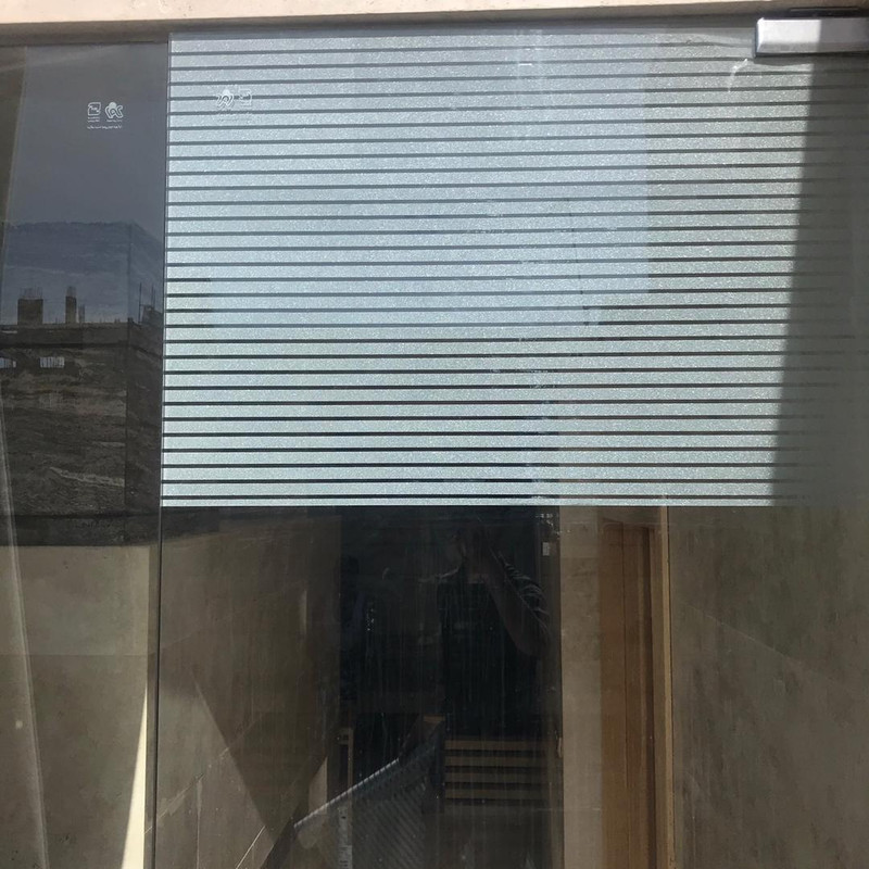 شیشه مات کن طرح کرکره ای کد 1012