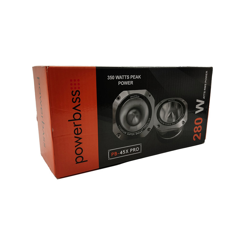 سوپر تیوتر جلو خودرو پاوربیس مدل PB-45X PRO سایز 4 اینچ بسته دو عددی