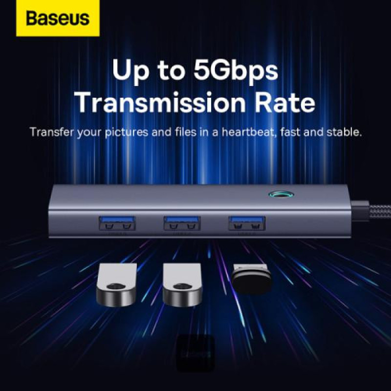 هاب 4 پورت USB بیسوس مدل  UltraJoy Series BS-OH108