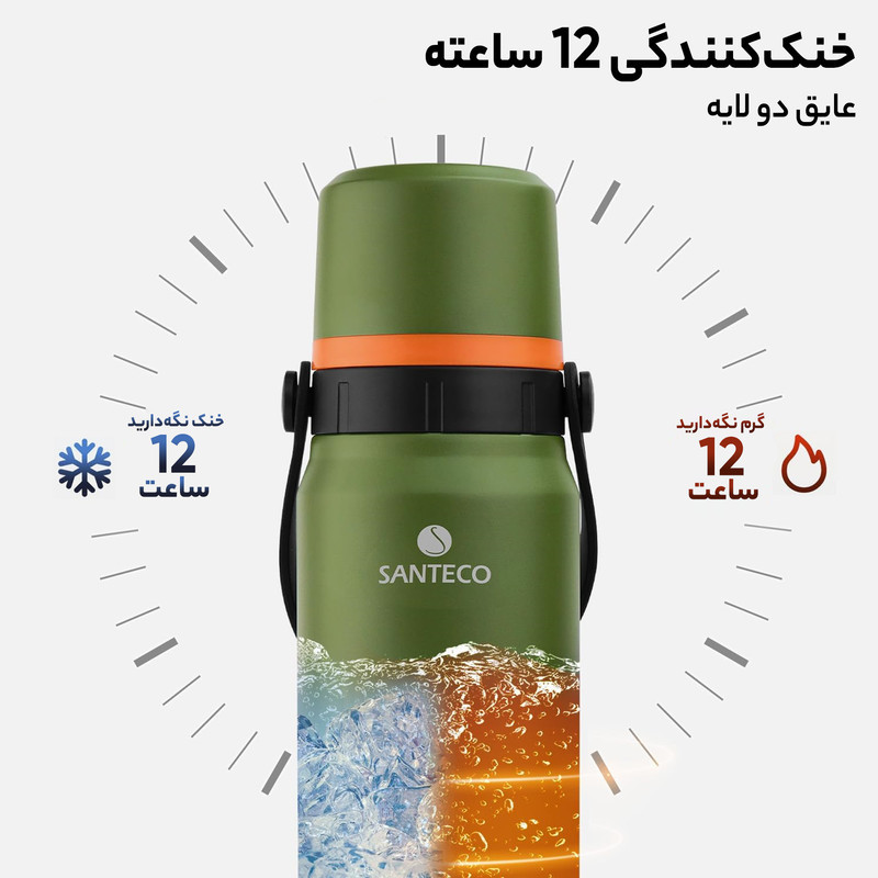 فلاسک سانتکو مدل GEILO گنجایش 1.2 لیتر