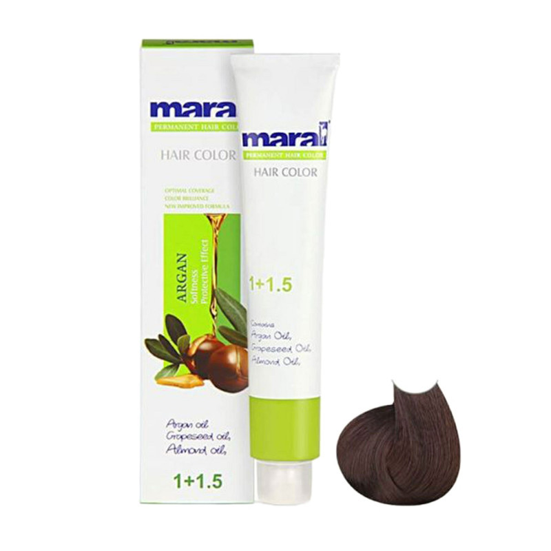 رنگ مو مارال سری طبیعی شماره 4.0 حجم 100 میلی لیتر رنگ قهوه ای متوسط