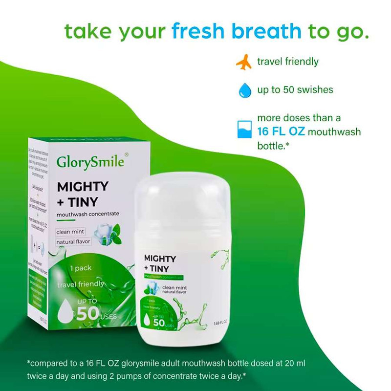 دهان شویه گلوری اسمایل مدل Mighty Tiny حجم 50 میلی لیتر