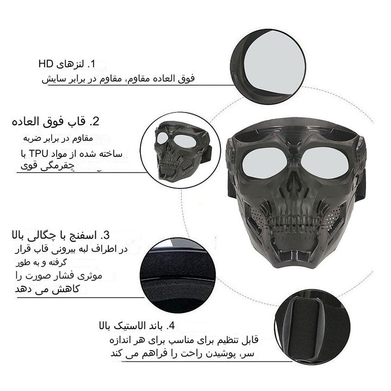 ماسک ایفای نقش برانت طرح گوست