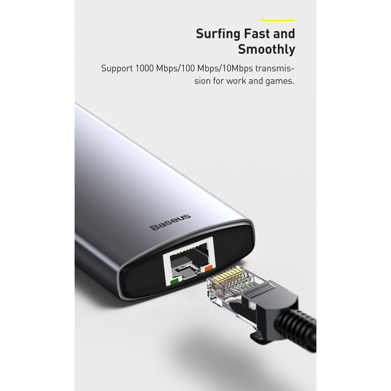 هاب 8 پورت USB-C باسئوس مدل CAHUB-CV0G