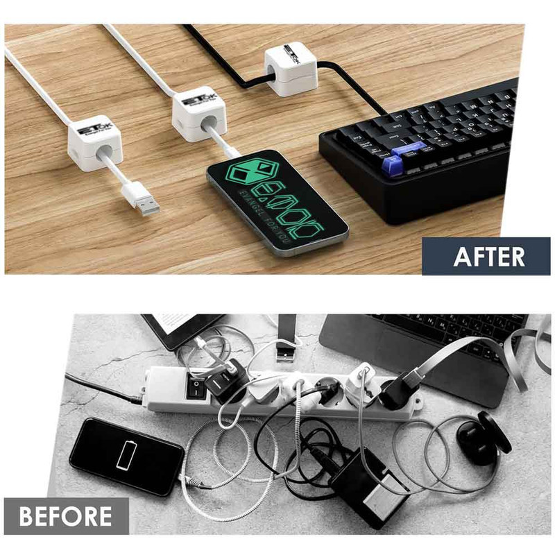 نگهدارنده کابل ایتوک مدل Clip بسته 8 عددی