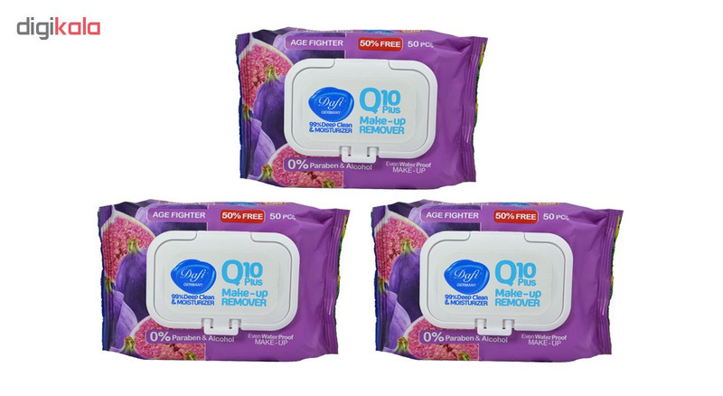 دستمال مرطوب دافی مدل A2 Q10 مجموعه 3 عددی