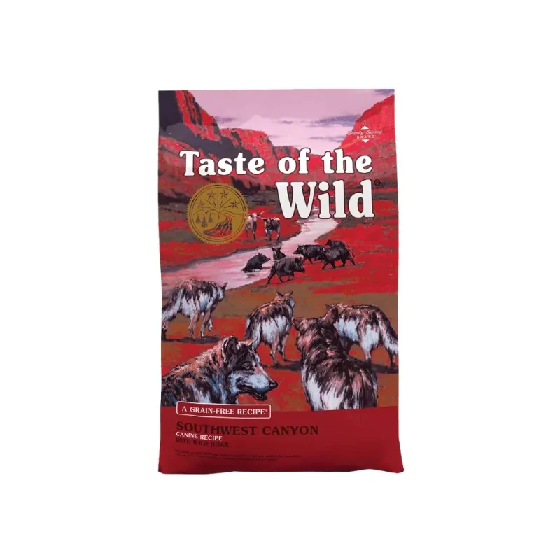غذای خشک سگ تیست اف ویلد مدل Southwest Canyon Canine Recipe طعم گراز وزن 2 کیلوگرم