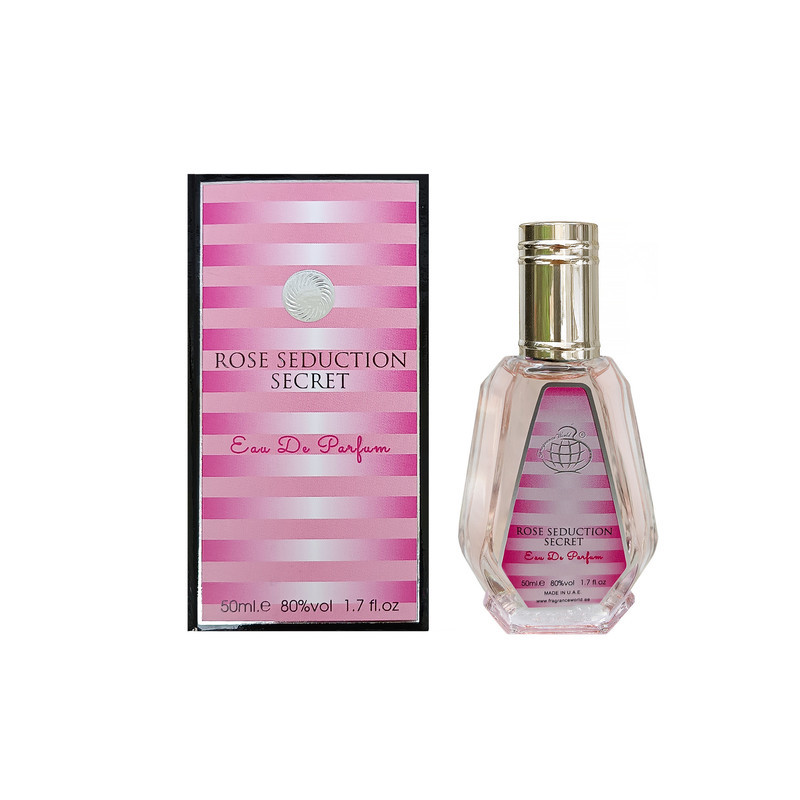 ادو پرفیوم زنانه فراگرنس ورد مدل  Rose Seduction Secret حجم 50 میلی لیتر