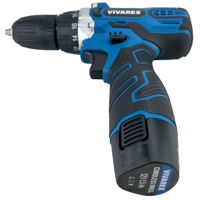 دریل پیچ گوشتی شارژی ویوارکس مدل VR12V-2A-BLUE مجموعه 28 عددی