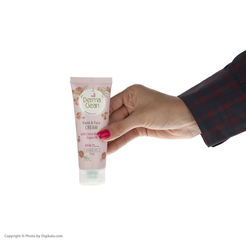کرم دست و صورت درماکلین حاوی آرگان مدل deep moisturizing حجم 75 میلی‌لیتر