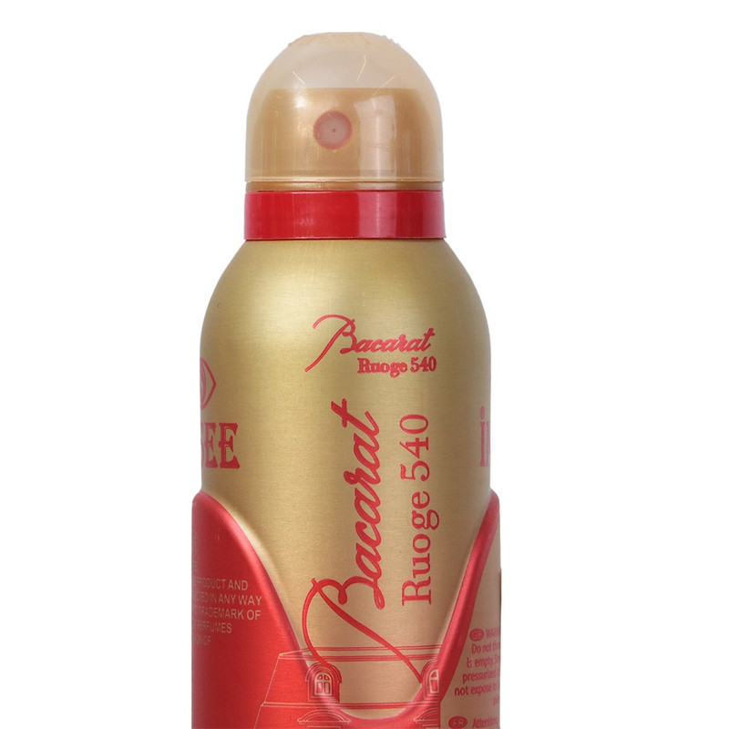اسپری بدن زنانه اینسی با رایحه گرم مدل BACCARAT ROUGE 540 حجم ۲۰۰ میلی لیتر