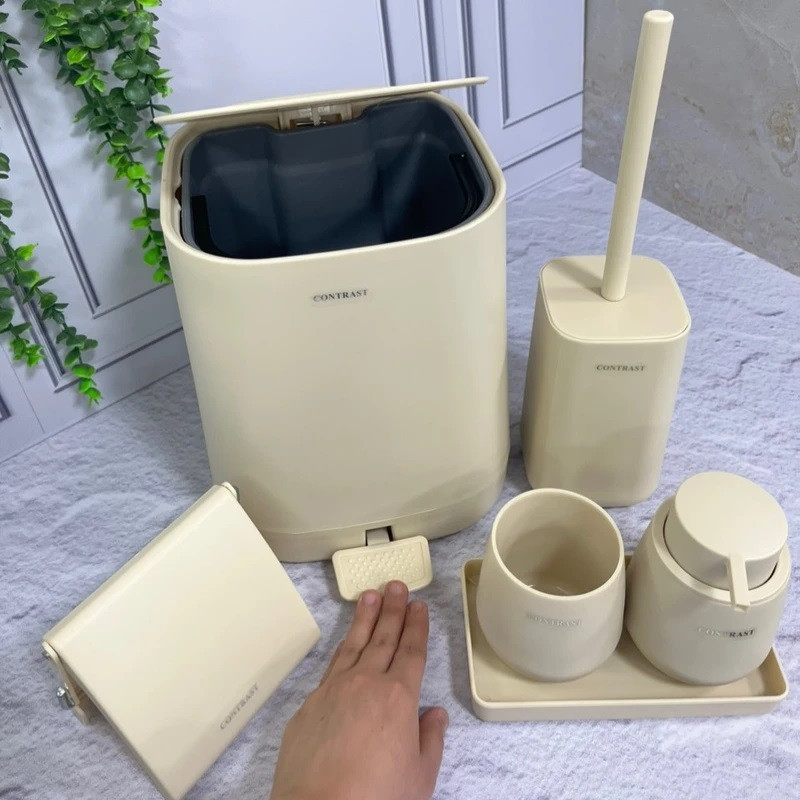 ست سرویس بهداشتی 6 تکه کنتراست مدل DH6