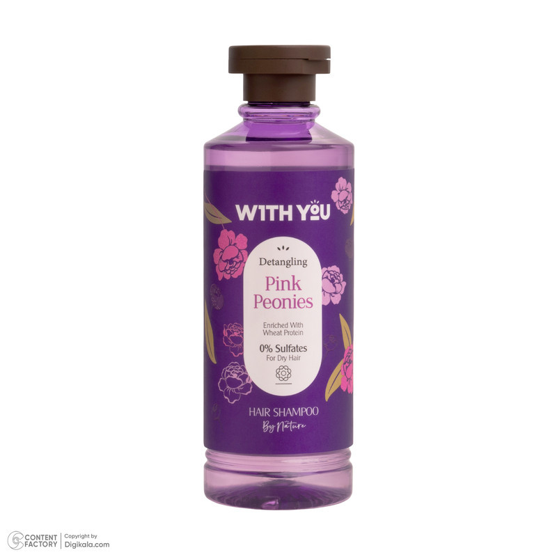 شامپو مو ویت یو مدل Pink Peonies مناسب برای موهای وزدار و خشک حجم میلی 300 لیتر
